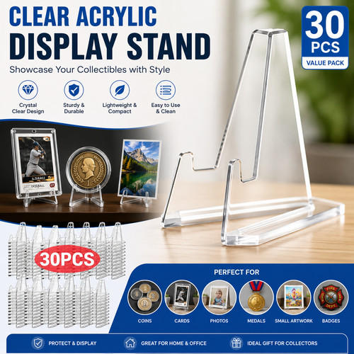 30pcs clear acrylic coin card - 30pcs,
