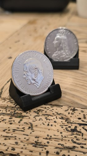 1oz gold silver coin stand - silver,