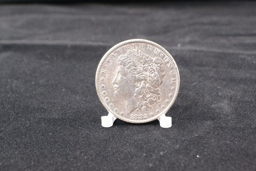 White plastic coin display - white,