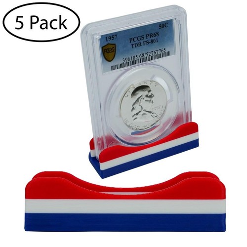 Coin slab holder display stand - coin,