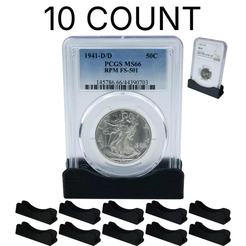 Coin slab holder display - (10),