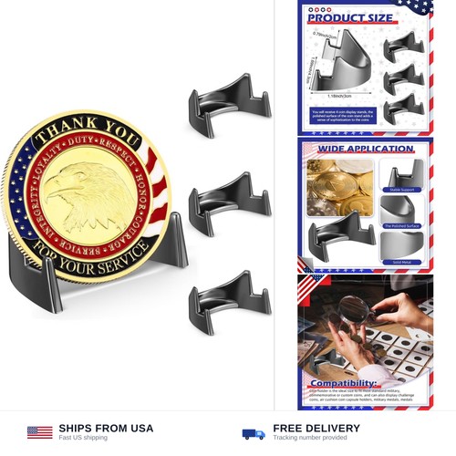 Pcs metal coin display - metal,
