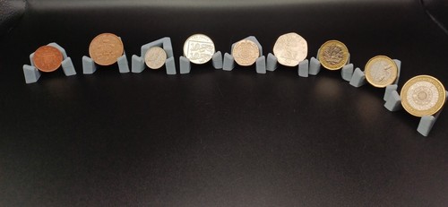 Pack coin display stands - coin,