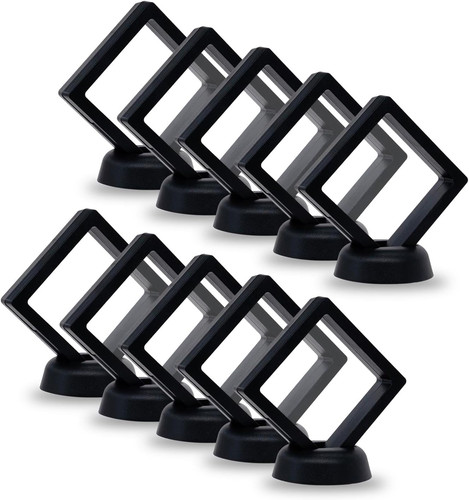 Pack floating coin display - 10,