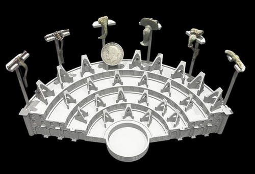 Coin fibula display stand - fibula,
