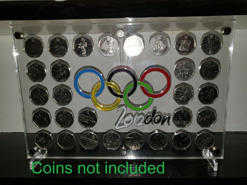 Olympic 50p coin - stand, holder