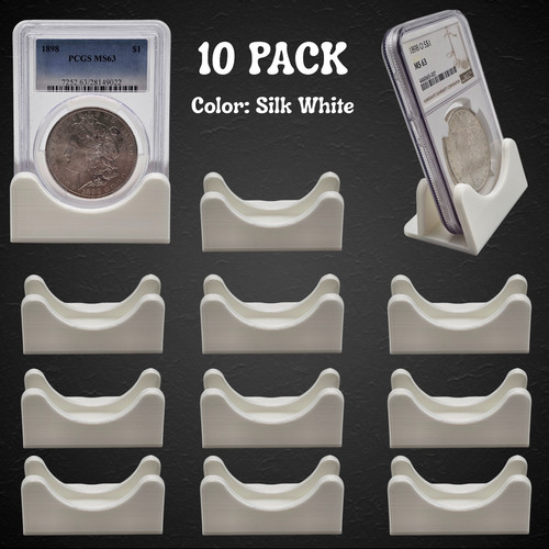 Coin slab holder display - (10),