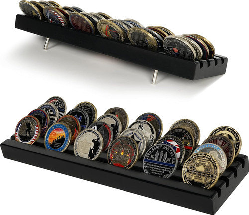 Challenge coin display stand - challenge,