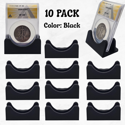 Coin slab holder display - (10),