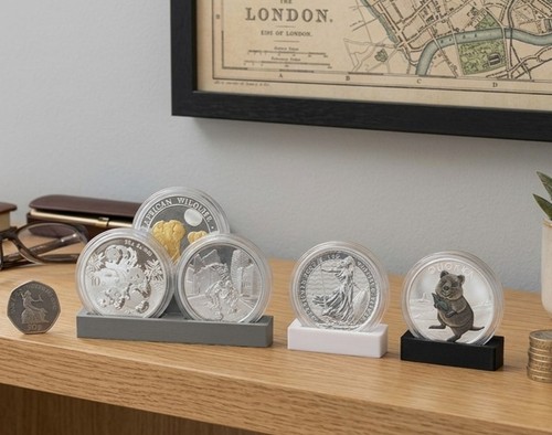 1oz silver coin - 1oz, display
