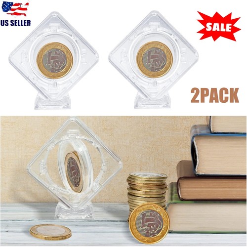 2pcs floating coin display - 2pcs,